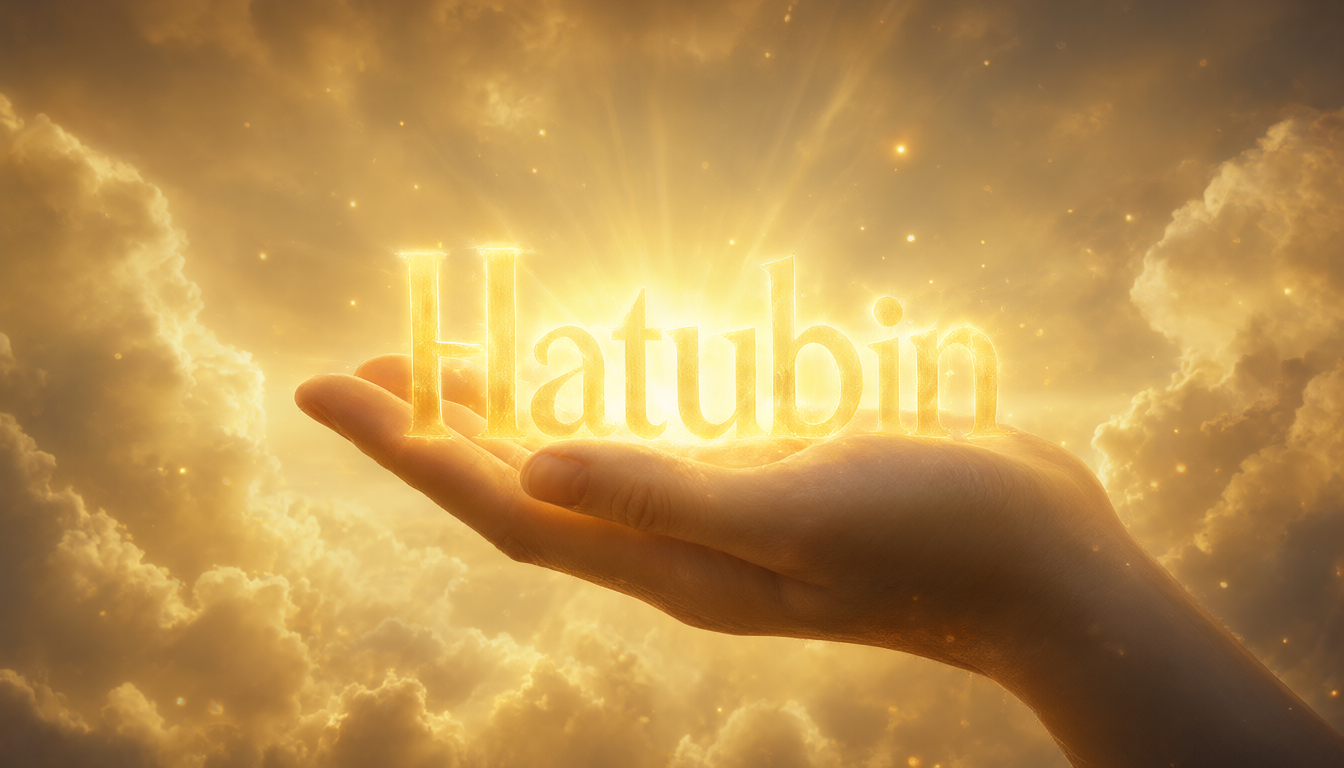 Lysande hand mot himlen
